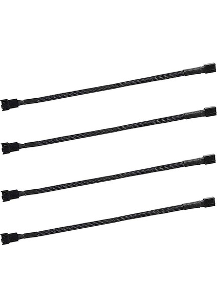 4 Adet 4 Pin Pwm Fan Uzatma Güç Kablosu Konnektör Kutusu Erkekten Dişiye Pin/3 Pin Için Uzatma Kabloları (Yurt Dışından)