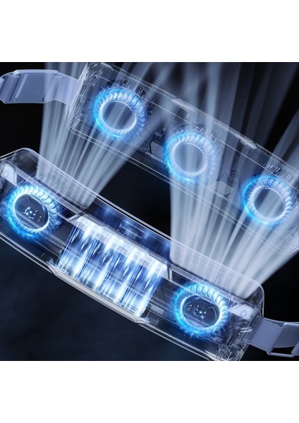 Yürüyüş ve Tırmanma Için Çok Işlevli Açık Hava Taşınabilir Vantilatör Asılı Bel USB Şarj Edilebilir Hava Soğutucu Gri (Yurt Dışından)