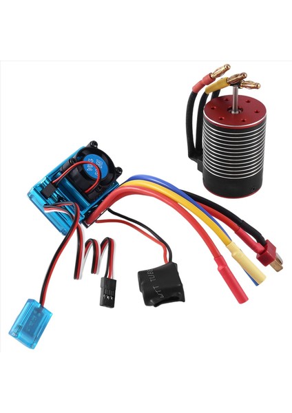 1/8 1/10 Rc Araba Drift Yarışı Off-Road Için 3650 Fırçasız Motor 3600KV ve 120A Esc (Yurt Dışından)