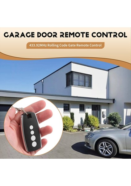 Garaj Kapısı Uzaktan Kumandası 433MHZ Kablosuz Sürgülü Kapı Kontrol Cihazı El Vericisi Için (Yurt Dışından) fırsatları