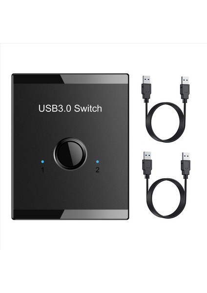 USB Switch Kvm Hub 3.0 Switcher Seçici Pc Klavye Fare Yazıcı 1 Paylaşım 2 Cihaz (Yurt Dışından)