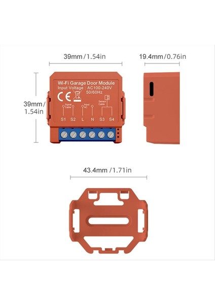 Tuya Akıllı Garaj Kapısı Açacağı Wifi Modülü Zamanlama Kapağı Panjur Anahtarı Açma-Kapama (Yurt Dışından)