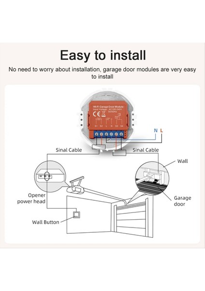 Tuya Akıllı Garaj Kapısı Açacağı Wifi Modülü Zamanlama Kapağı Panjur Anahtarı Açma-Kapama (Yurt Dışından) modelleri
