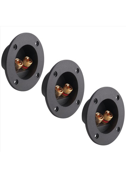 3 Adet Kendin Yap Ev Araba Stereo 2 Yollu Hoparlör Kutusu Terminal Bağlantı Direği Yuvarlak Yaylı Kap Konnektörler Subwoofer Fişleri (Siyah) (Yurt Dışından) fiyatları