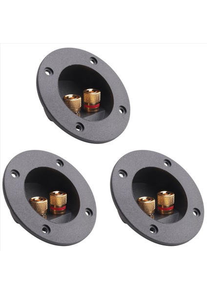 3 Adet Kendin Yap Ev Araba Stereo 2 Yollu Hoparlör Kutusu Terminal Bağlantı Direği Yuvarlak Yaylı Kap Konnektörler Subwoofer Fişleri (Siyah) (Yurt Dışından) modelleri