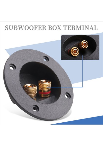 3 Adet Kendin Yap Ev Araba Stereo 2 Yollu Hoparlör Kutusu Terminal Bağlantı Direği Yuvarlak Yaylı Kap Konnektörler Subwoofer Fişleri (Siyah) (Yurt Dışından) fırsatları