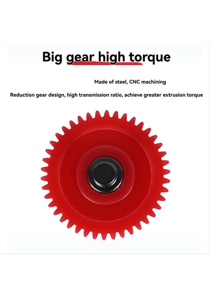 Ender3 S1, -5, -10 Smart Pro 3D Yazıcı Için Kaplamalı Çelik Sprite Ekstruder Dişlisi Sertleştirilmiş Metal Aksesuar (Yurt Dışından)