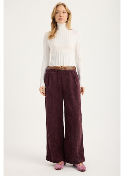 Kadife Geniş Kesim Pantolon