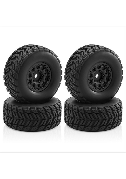 Arrma 1/14 Mini Mojave Grom Rc Araba Yükseltme Parçaları Aksesuarları Siyah Için 4 Adet Lastikli Jant (Yurt Dışından)