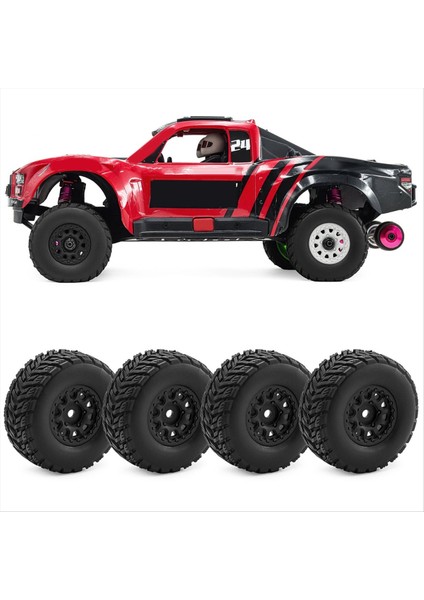 Arrma 1/14 Mini Mojave Grom Rc Araba Yükseltme Parçaları Aksesuarları Siyah Için 4 Adet Lastikli Jant (Yurt Dışından) fiyatları