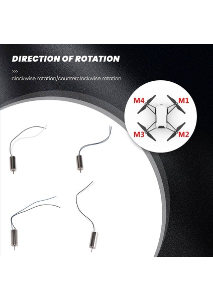 Motor 8520 Fırçalı Yedek Parça Tamir Parçası Drone Rc Quadcopter Cw Ccw Için 4 Adet (Yurt Dışından) indirimleri