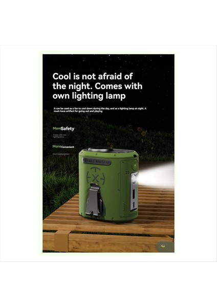 Yüksek Hızlı Turbo Bel Askılı Vantilatör Açık Hava USB Güç Bankası Yüksek Kliması Sarı (Yurt Dışından) modelleri