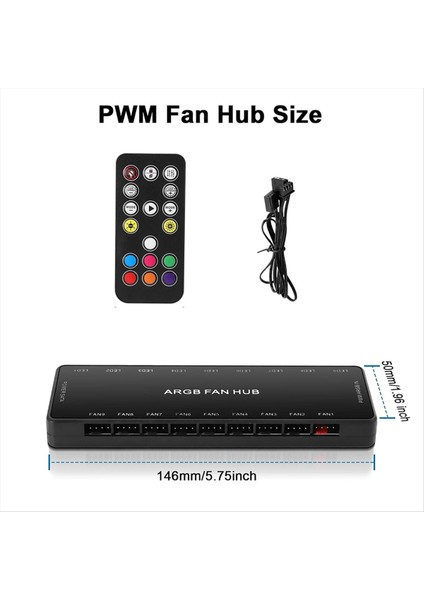 Pc Için Argb Kontrol Cihazı 1 Ila 9 Hub Uzaktan Kumanda 5V 3 Pin Soğutma Fanı Adaptörü 4 Pwm Yerleştirme Istasyonu (Yurt Dışından) modelleri