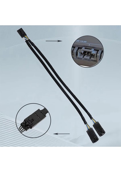 Hub, Lighting Node Core ve Icue Commander Core Xt Için 4 Pin Erkek - Dişi Fan Rgb Ayırıcı Kablo 2 Adet (Yurt Dışından) indirimleri