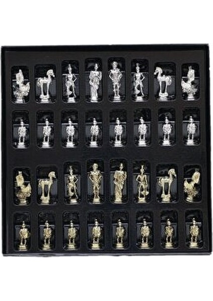 Küçük Boy Metal Satranç Taşları Parlak Zamak Alaşım 6 Parça Hediye Seçeneği fiyatları