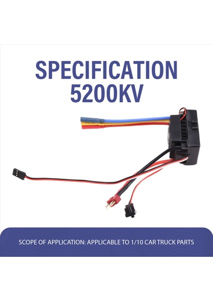 1/10 Rc Araba Kamyon Parçaları Için 60A Esc Kombinasyonlu Su Geçirmez 3650 Fırçasız Motor 5200KV (Yurt Dışından) fırsatları