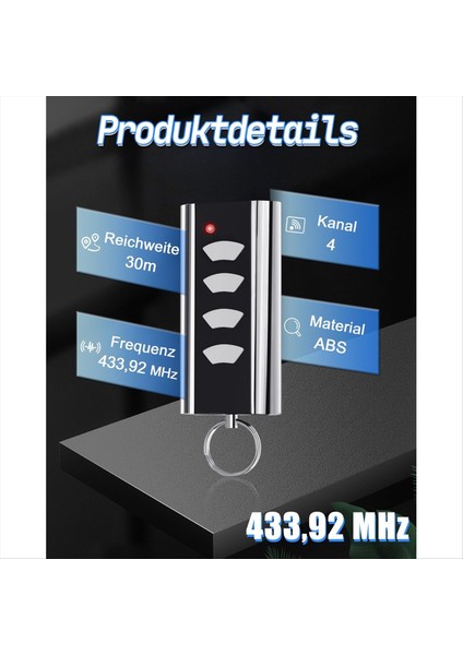 Entrematic Rcu 433-2 Için Garaj Uzaktan Kumandası, Crawford Standart Çelik 433.92 Kapı Anahtarı (Yurt Dışından) modelleri