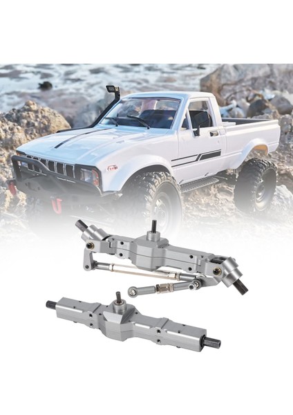 C14, C24, C34, C44, B14, B24 1/16 Rc Kamyon Araba Yükseltme Parçaları Aksesuarları Için Metal Ön ve Arka Köprü Aksı (Yurt Dışından) modelleri