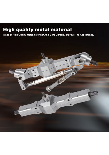 C14, C24, C34, C44, B14, B24 1/16 Rc Kamyon Araba Yükseltme Parçaları Aksesuarları Için Metal Ön ve Arka Köprü Aksı (Yurt Dışından) indirimleri