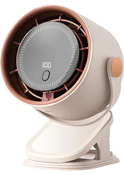 3'ü 1 Arada Klipsli Sirkülasyon Fanı 100 Hız Ayarlanabilir Mini Masa Şarj Edilebilir Ofis Dış Mekan Kliması (Yurt Dışından)