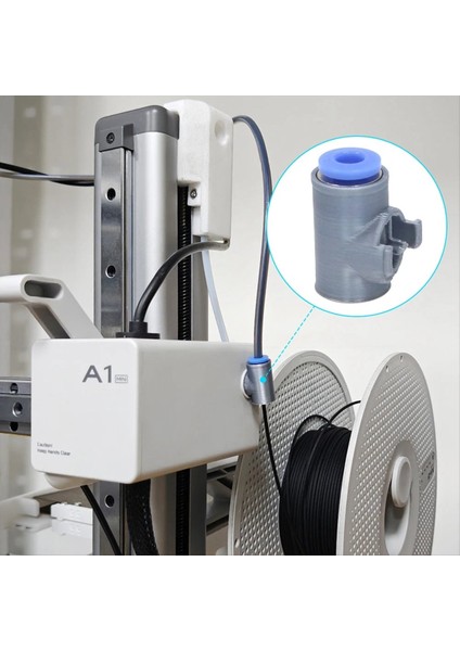 A1/a1 Mini Ptfe Boru Bağlantı Parçası Evrensel Malzeme Besleme Borusu 3D Yazıcı Parçaları A1 Mını 2 Adet (Yurt Dışından) modelleri