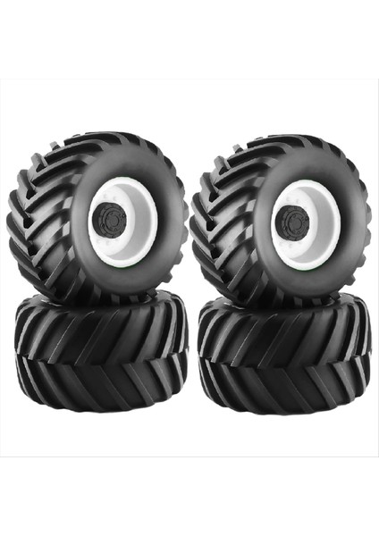 4 Adet 12MM Altıgen Göbekli Rc Kamyon Lastiği ve Jantları 1/10 Stampede Hoss Beyaz Için 2,95 (Yurt Dışından)