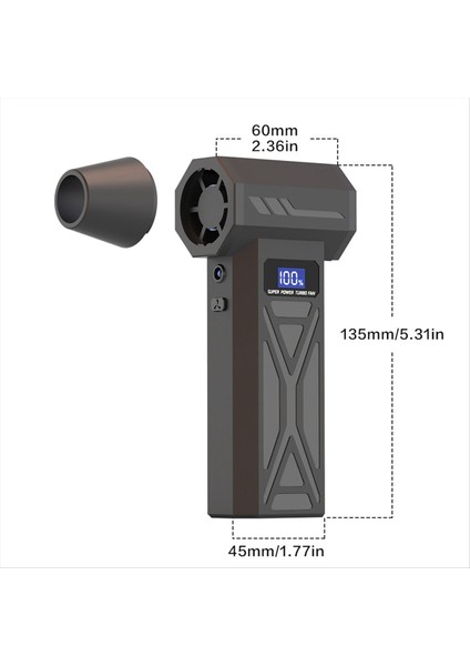 Violent Fan Güçlü Turbo 110000 Rpm Fırçasız LED Ekran ve Işıklı Elektrikli Hava Toz Alma Cihazı (Yurt Dışından) indirimleri
