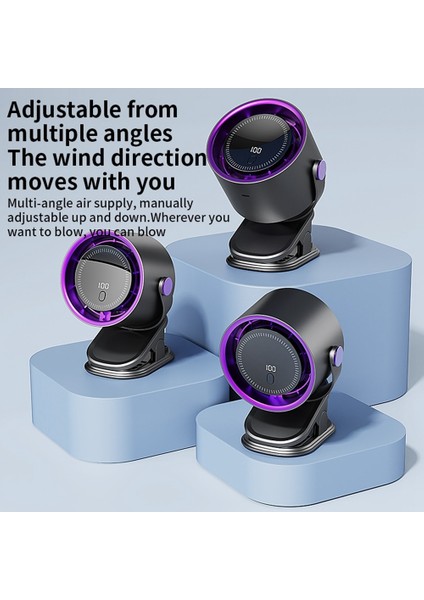 3'ü 1 Arada Klipsli Sirkülasyon Fanı 100 Hız Ayarlanabilir Mini Masa Şarj Edilebilir Ofis Dış Mekan Kliması (Yurt Dışından) fırsatları