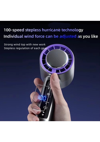 Turbo Fan 100 Hızı Ayarlanabilir Mini Kişisel Pil ile Çalışan Elektrikli Kirpik Taşınabilir El Tipi B (Yurt Dışından) fırsatları