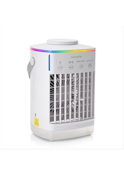 Nemlendirici ve LED Gece Lambası ile Taşınabilir Hava Soğutucu - Ev Ofis Kullanımı Için Kompakt Klima Fanı (Yurt Dışından)