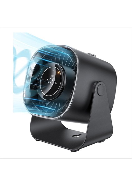 Masa Vantilatörü, Sessiz Taşınabilir Vantilatör, 100 Hız, 220° Ayarlanabilir Eğimli 5000MAH Hava Sirkülatör Vantilatörü, Ofis, Ev, Seyahat Için (Yurt Dışından)