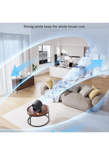 Masa Vantilatörü, Sessiz Taşınabilir Vantilatör, 100 Hız, 220° Ayarlanabilir Eğimli 5000MAH Hava Sirkülatör Vantilatörü, Ofis, Ev, Seyahat Için (Yurt Dışından) indirimleri