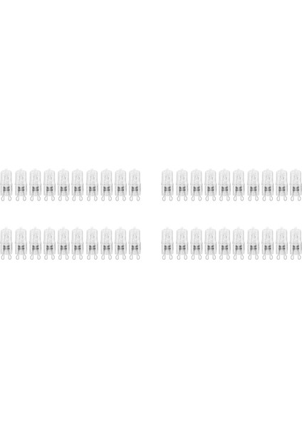 40X G9 Fırın Lambası Yüksek Sıcaklığa Dayanıklı Halojen Ampul Lamba Buzdolapları Fırınlar Fanlar Için 40W 500℃ Pin 120V (Yurt Dışından)