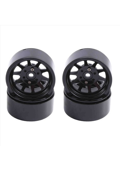 1:10 Rc Paletli Eksenel SCX10 AXI03007 90046 Trx4 Redcat Gen8 (Siyah) Için 4 Adet Metal Alaşımlı 1.9 Beadlock Jant (Yurt Dışından)