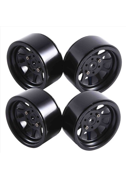1:10 Rc Paletli Eksenel SCX10 AXI03007 90046 Trx4 Redcat Gen8 (Siyah) Için 4 Adet Metal Alaşımlı 1.9 Beadlock Jant (Yurt Dışından) modelleri