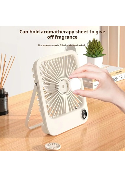 Ofis, Plaj, Seyahat ve Tatil Için Ultra Sessiz Taşınabilir Mini Vantilatör, Yüksek , Katlanabilir El Tipi Vantilatör (Yurt Dışından) fırsatları