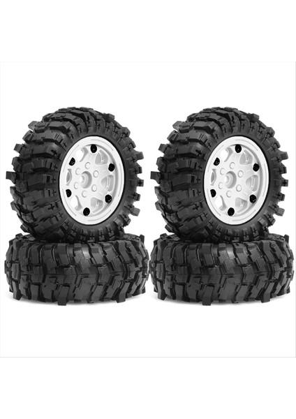 1/10 Rc Paletli Araç Axial SCX10 Pro Capra Trx4,c Için 4 Adet 88MM 1.9in Beadlock Jant ve Yumuşak Kauçuk Lastik Seti (Yurt Dışından)