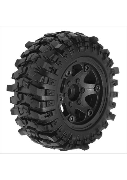 1/10 Rc Paletli Araç Axial SCX10 Pro Capra Trx4,c Için 4 Adet 88MM 1.9in Beadlock Jant ve Yumuşak Kauçuk Lastik Seti (Yurt Dışından) modelleri