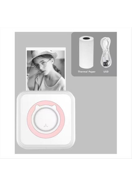 Taşınabilir Mini Termal Yazıcı Kablosuz Bt 203 Dpi Fotoğraf Etiketi Notu Yanlış Soru Yazdırma USB Kablosu ile (Yurt Dışından) indirimleri