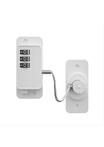 Buzdolabı Kilidi, Anahtarsız Tek Tıkla Erişim, Özelleştirilebilir Şifre, Çocuk Güvenlik Şifreli Kilit Beyaz (Yurt Dışından)