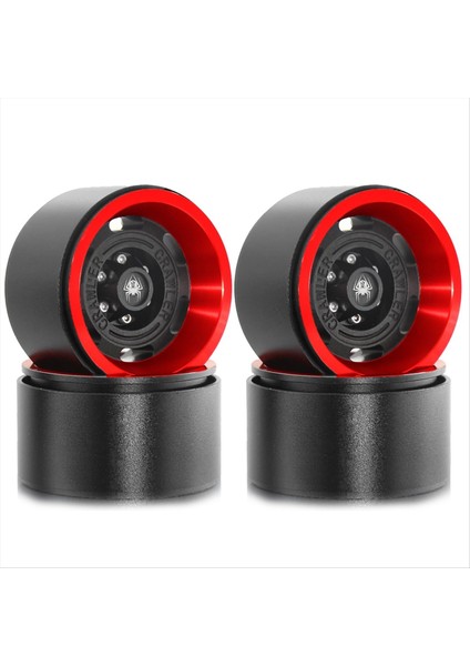 1/10 Rc Paletli Araç SCX10 Trx4 / D90 Redcat Gen8 Için 4 Adet Retro Metal 1,9 Inç Beadlock Jant Göbeği (Yurt Dışından)