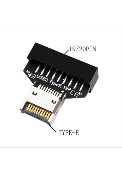 Masaüstü Anakart Için Usb3.2 Tip E 20 Pin - USB 19P Kasa Ön Tipi Ac Uzatma Adaptörü (Yurt Dışından) fiyatları