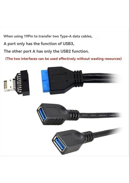 Masaüstü Anakart Için Usb3.2 Tip E 20 Pin - USB 19P Kasa Ön Tipi Ac Uzatma Adaptörü (Yurt Dışından) indirimleri