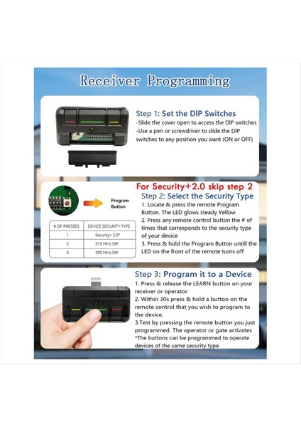 813LMX 811LM Kapı Açacağı Uzaktan Kumandası Yedek Tıklayıcısı 850LM, 860LM, STAR1000 Alıcıları Için 2 Adet (Yurt Dışından) fırsatları