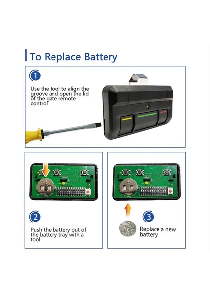 813LMX 811LM Kapı Açacağı Uzaktan Kumandası Yedek Tıklayıcısı 850LM, 860LM, STAR1000 Alıcıları Için 2 Adet (Yurt Dışından) indirimleri