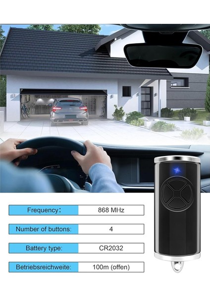 868MHZ Garaj Açma Uzaktan Kumandası, El Tipi Verici HSE2-868-BS, -4-868-BS Için 3 Parça (Yurt Dışından) modelleri