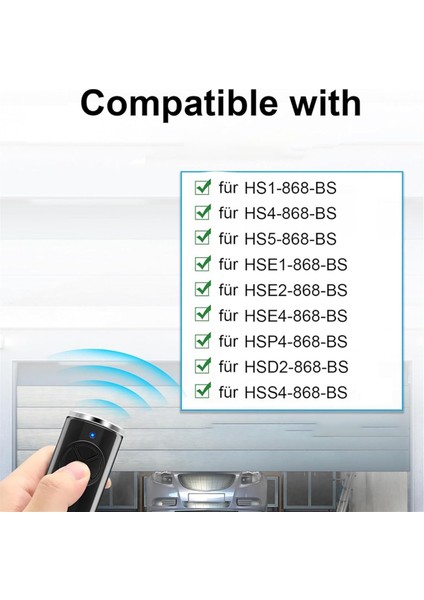 868MHZ Garaj Açma Uzaktan Kumandası, El Tipi Verici HSE2-868-BS, -4-868-BS Için 3 Parça (Yurt Dışından) fırsatları