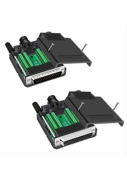 HDB44 Lehimsiz Konnektör Endüstriyel 3 Sıra D-Sub 44 Pin Erkek P Delikli Fiş Breakout Terminal Kartı Adaptörü, B (Yurt Dışından) modelleri