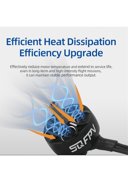 S2207 6s 8s Fırçasız Aeromodelling Motoru 5 Inç Iha'lar Için Yüksek Verimli Tork 1850KV (Yurt Dışından)