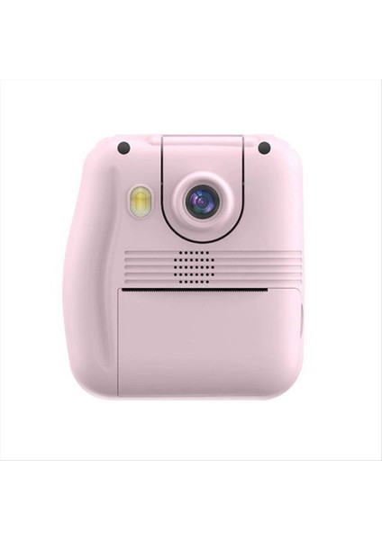 Flip Lens Çocuklar Için Taşınabilir Yazıcı Termal Kağıt Etiketler Mini Yazıcılar Çok Işlevli Dijital Küçük Slr Pembe (Yurt Dışından)